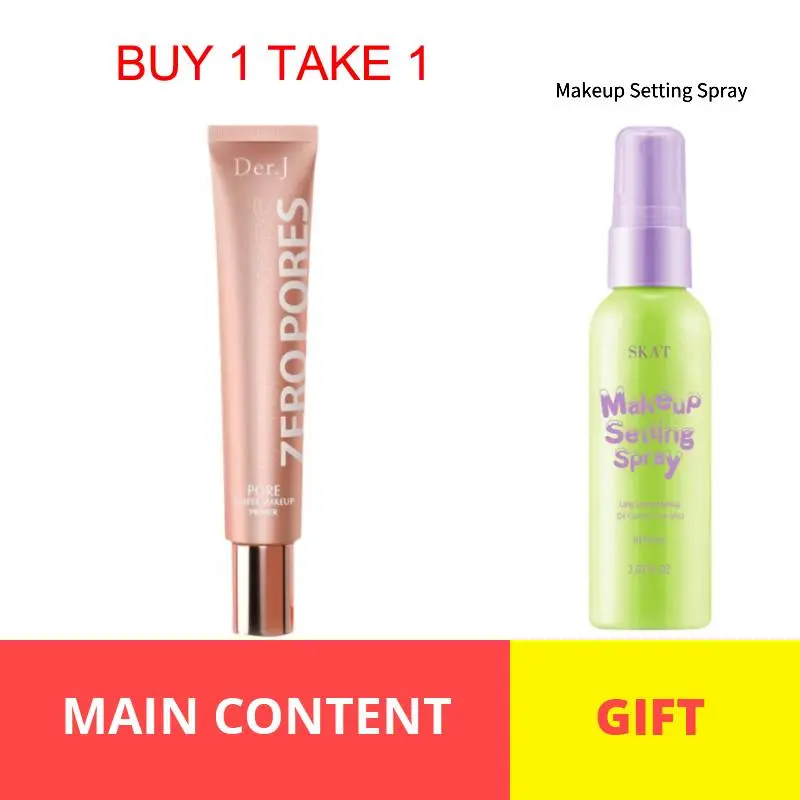 [BUY 1 TAKE 1] Facial Makeup Primer with Makeup Setting Spray Gifts ...