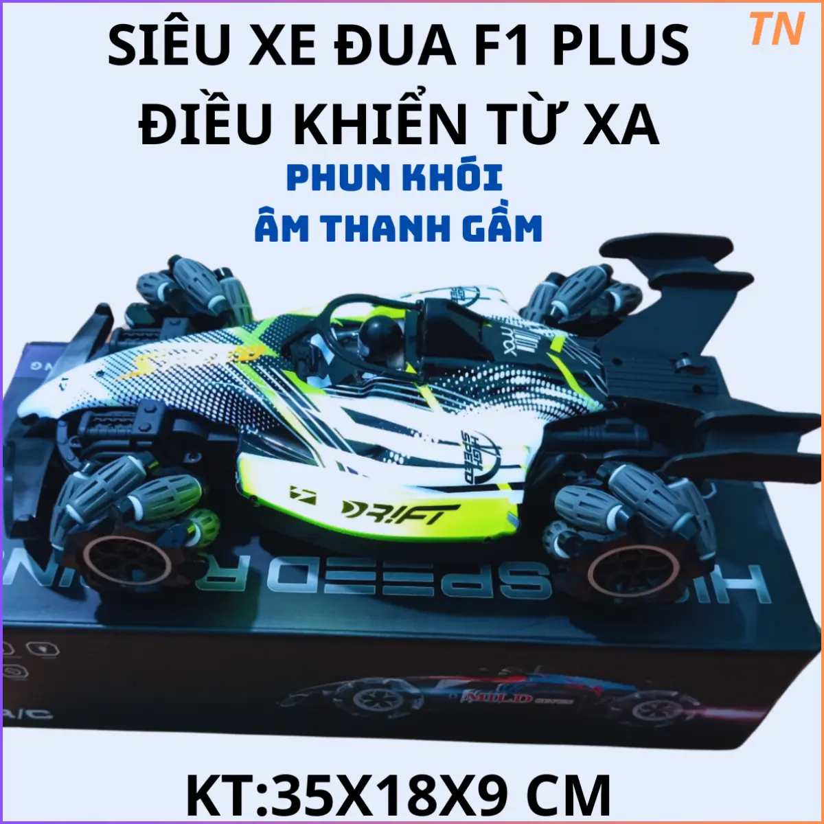 Xe Đua F1 siêu tốc Độ Full size lớn Điều khiển từ xa Địa hình phun sương âm thanh gầm cực chất x edia