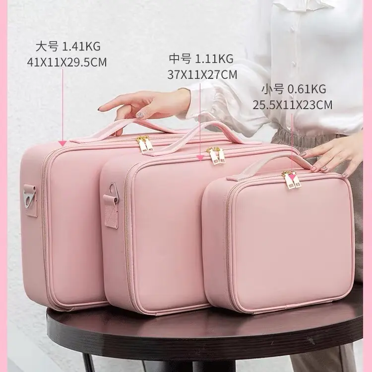 Cốp da PU đựng đồ trang điểm , đựng đồ phun xăm, đựng đồ nail 1