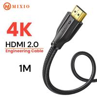 Gambar [1M - AAU] MIXIO Kabel Hdmi High Speed Nylon Braided HDMI V2.0 4K - MIXIO AAU 1M dari MIXIO Kab. Tangerang 1 Tokopedia