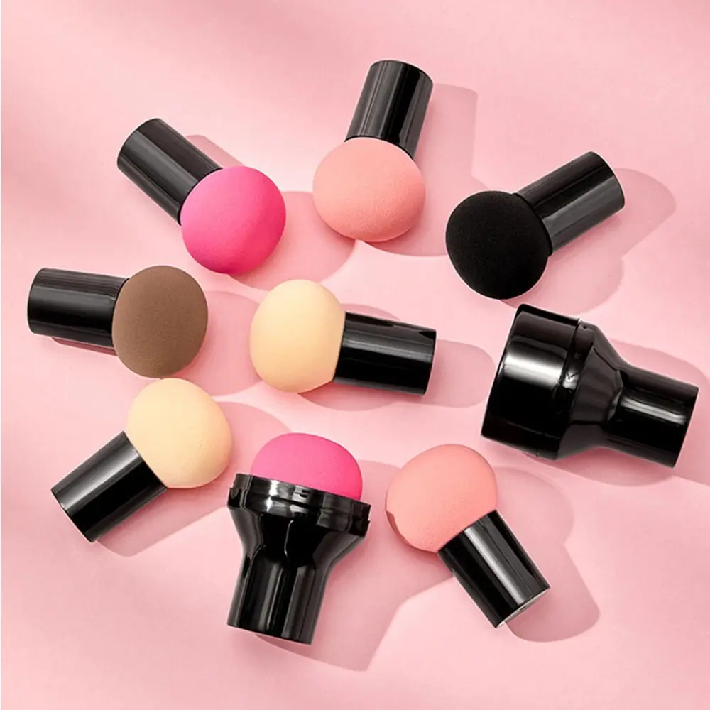 New Mushroom Head Makeup Sponge with Storage Box Dry Wet Dual-use Cosmetic Puff Powder Foundation Air Cushion Beauty Tools
