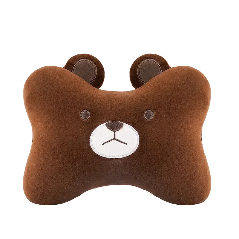 OHSOME Bantal Leher Mobil Alba Sol Penguin/Anjing/Beruang Coklat Car 6