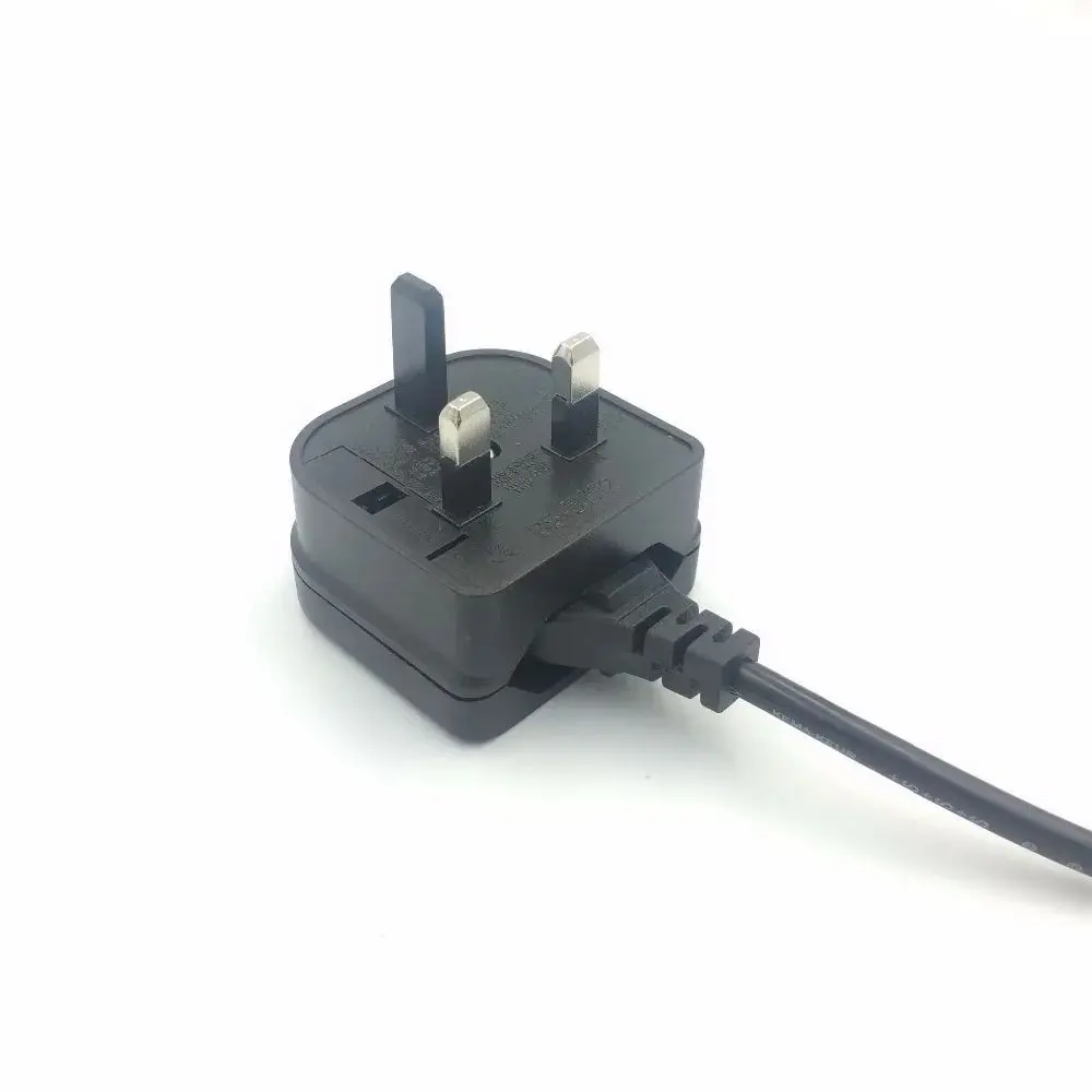 2024 2 Pin to 3 Pin EU to UK Power Socket 250v Portable Travel Plug Adapter PC Charger European