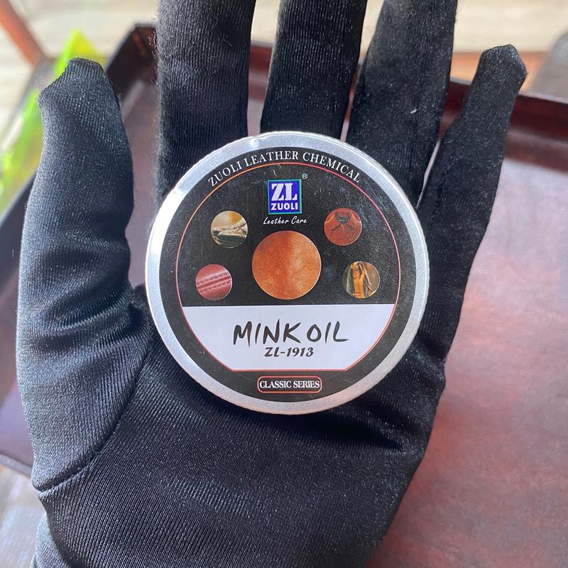 Mink oil mỡ chồn 30ml chuyên bảo dưỡng chăm sóc đồ da, phục hồi làm mới giày da, túi ví, áo da, ghế da 2
