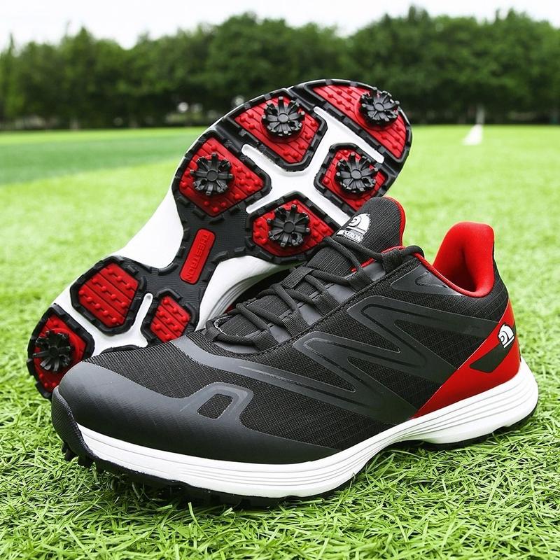 Product Introduction of New Men's Golf Shoes Lightweight Breathable Wear-resistant Low-top Waterproof Casual Sports Shoes Non-slip Removable Spikes XZ25053 21