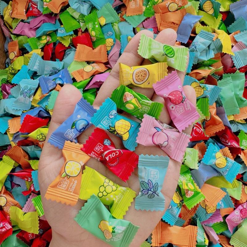 Kẹo Ngậm Trái Cây Mix 12 Vị - Kẹo Dừa Giòn - Kẹo Cafe Ít Đường Mix 8 Vị - Kẹo Xí Muội 2 Vị - [Loại 1] - Thi Thi Foods Candy Ăn Vặt