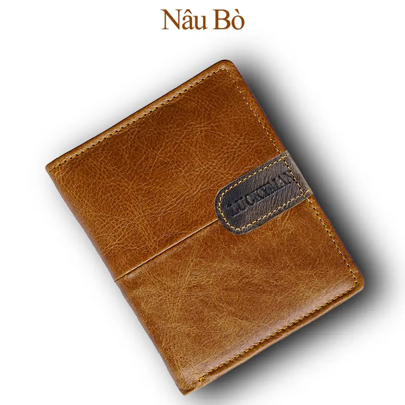 Ví nam da bò cao cấp, giá mềm, fullbox, bảo hành 12 tháng, đổi trả 7 ngày Wallet 8