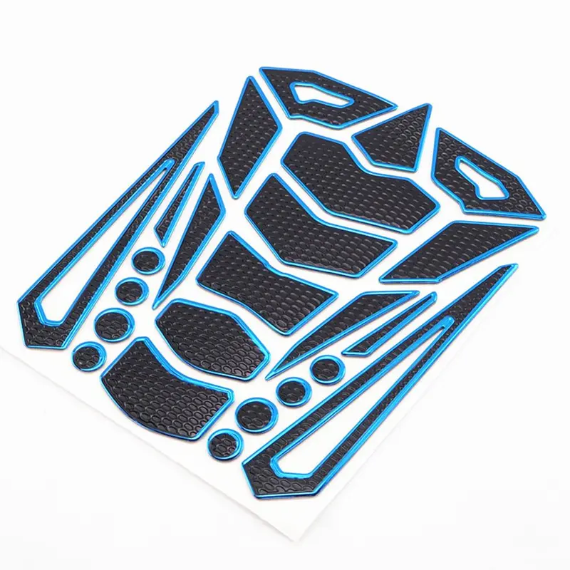 Motorcycle Tank Pad Sticker, Motorcycle Tank Protector Decal, Universal Motorcycle Decorative Sticker for Honda Suzuki Kawasaki Bicycle Travel 4