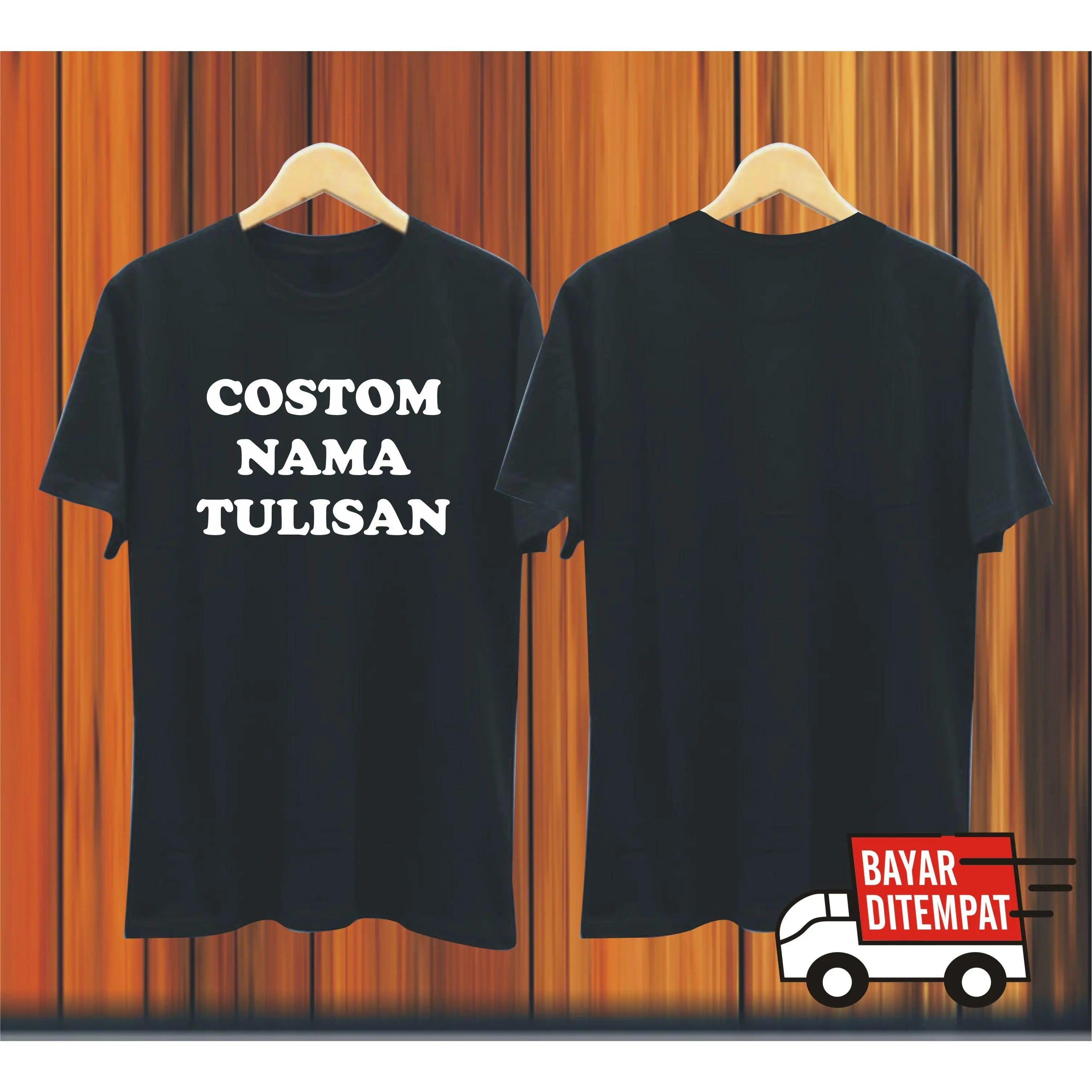 Kaos Penunjuk Arah custom nama / tulisan / info dichat atau catatan /katun/ kaos oblong pria / wanita dewasa lengan pendek distro kekinian baju  beruang