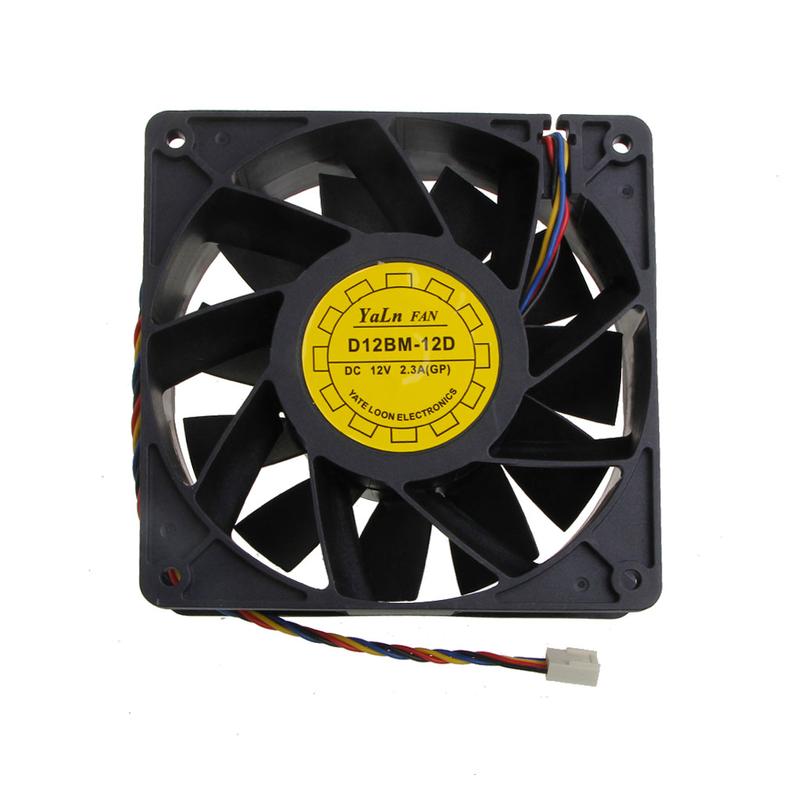D12BM-12D CPU Fan 12038 12V 4-Pin PQM Temperature Control Cooling Fans 12cm 4700 rpm Strong Airflow Fan 2.3A 6