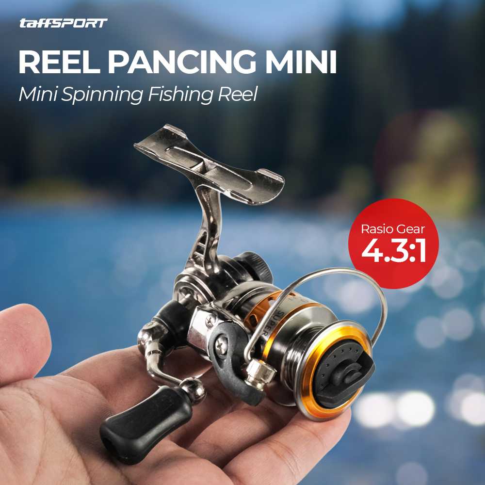 Reel Pancing Mini Spinning Full Metal Aluminium Stainless steel Fishing 4.3:1 Gear Ratio - MN100 rilll mancing Ori Reel Pancing Mini Spinning Full Metal Aluminium Stainless steel Fishing 4.3:1 Gear Ratio - MN100 rilll mancing Ori