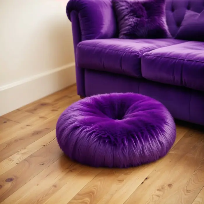 Bantal Sofa Bulu Bundar Donat Bantal Duduk Bundar Ukuran 45cm LP