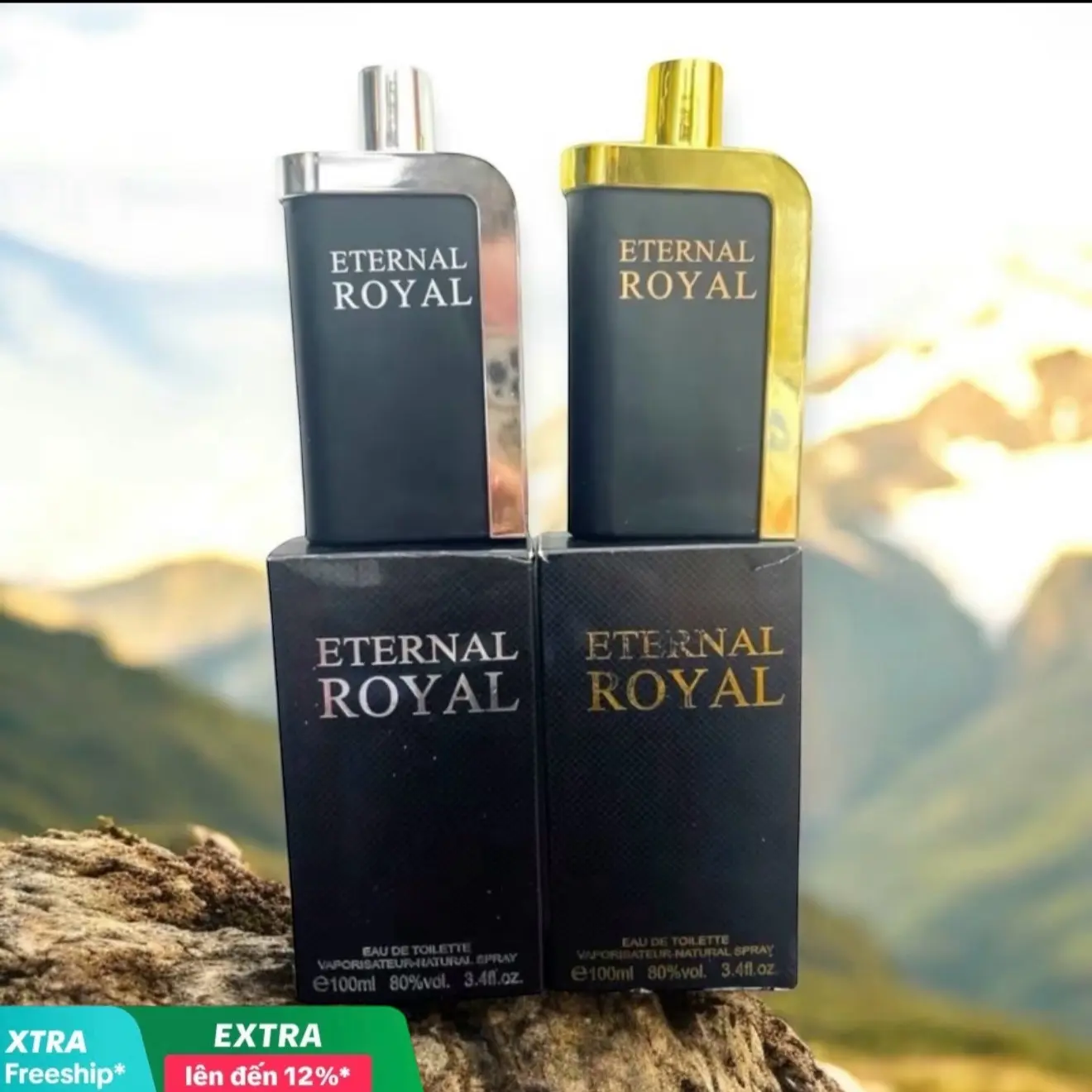 B108 - NƯỚC HOA Viền E.RO-YAL Vàng & E.RO-YAL Bạc 100ml Perfume