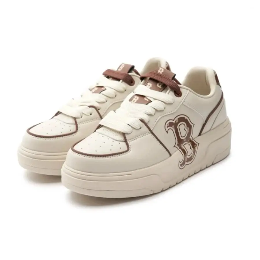 [Full Box Hidentag] Giày chunky liner classic monogram B nâu , giày thể thao nam nữ NY đế cao tôn dáng Sneaker Leather