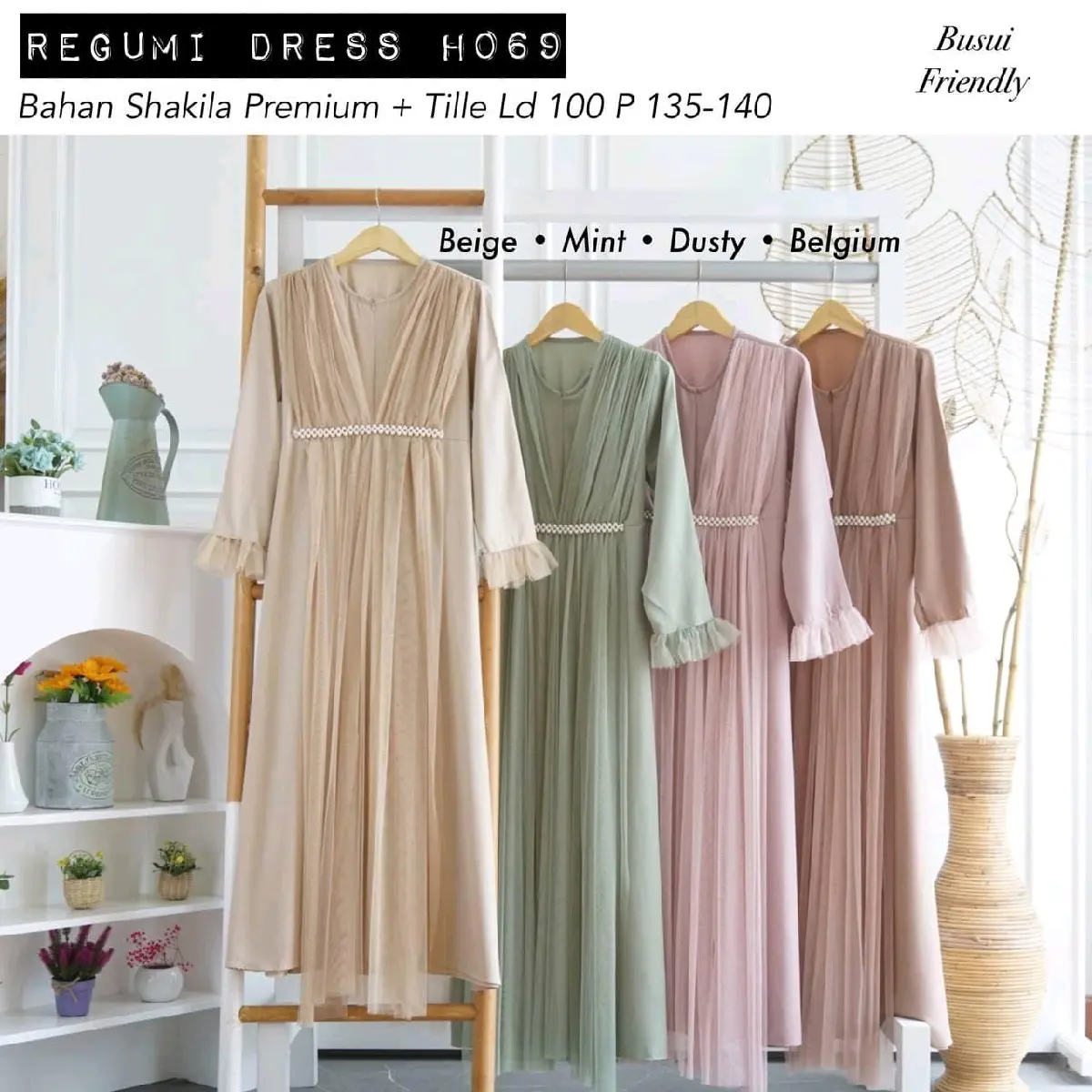 REGUMI DRESS / DRESS KONDANGAN / DRESS SERAGAMAN / BUSUI FRIENDLY