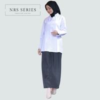 Gambar NRS Series - Baju PDH Putih Seragam Dinas Pemda PNS Wanita Terbaru - hitm putih set rok A, S dari NRS Series_NEW Kab. Tasikmalaya 3 Tokopedia