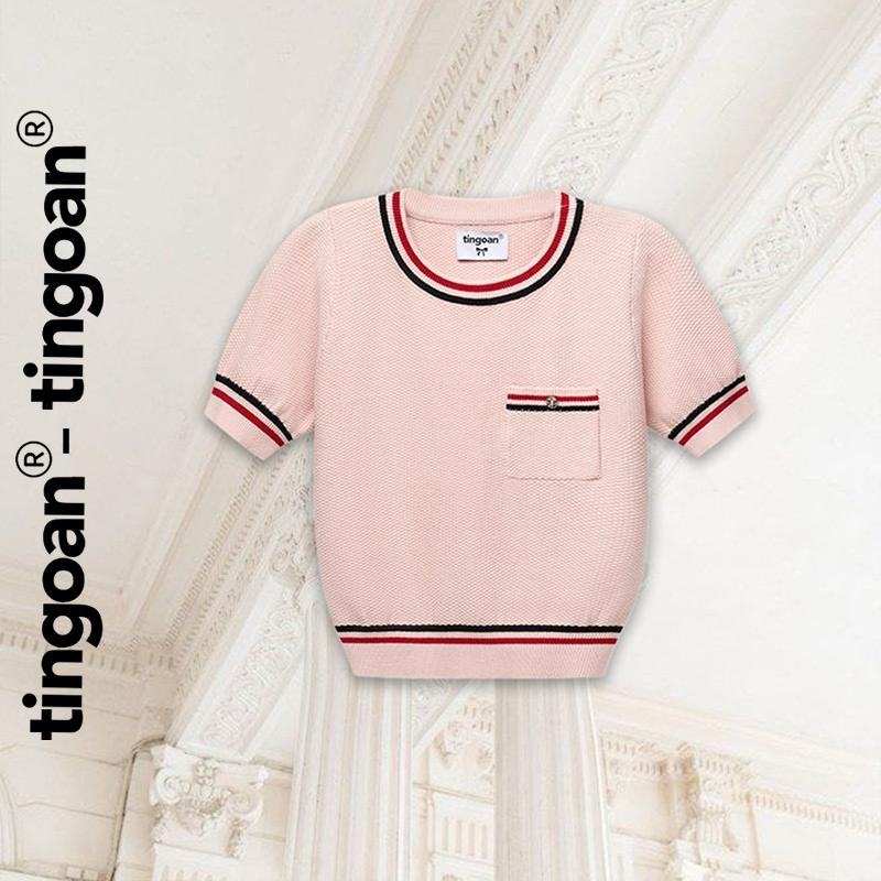 TINGOAN X TIKTOKSHOP - Áo len xù cổ tròn túi lửng có 2 viền áo MIMI TOP PHIÊN BẢN MỚI T6/2024