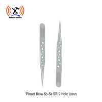 Gambar PINSET - TWEEZER BAKU SS-Sa SR 9 HOLE LURUS ORIGINAL dari future store Kota Tangerang 1 Tokopedia