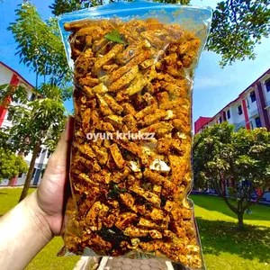 BASRENG PEDAS DAUN JERUK 500 GRAM BEST SELLER OYUN KRIUKZZ PEDAS FOOD CHIPS ORIGINAL