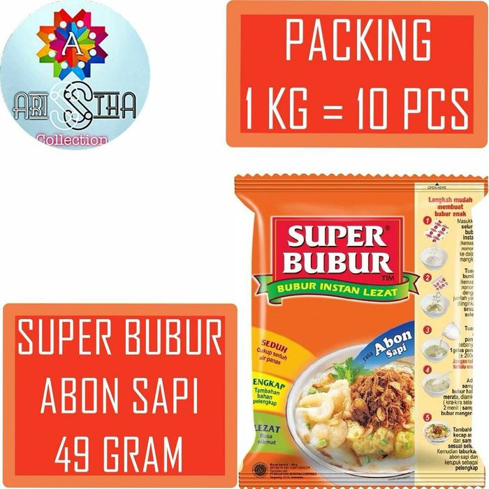Gambar Super Bubur Ayam dan Abon Sapi Kemasan Sachet Rice dari Arisstha_Collection Kota Cirebon 3 Tokopedia