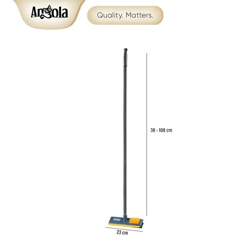 ANGOLA D46 Sikat Dorong Lantai Alat Sikat Toilet stainless 7