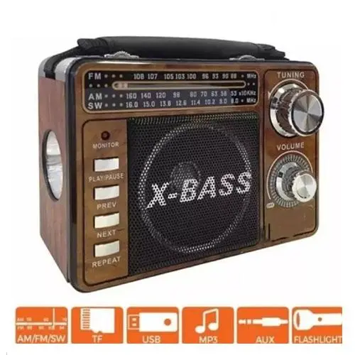 Speaker SN-4020BT Jadul Fm Am Sw Bluetooth USB Micro Sd Player Ada Senter Bisa Cas Radio Antena 2