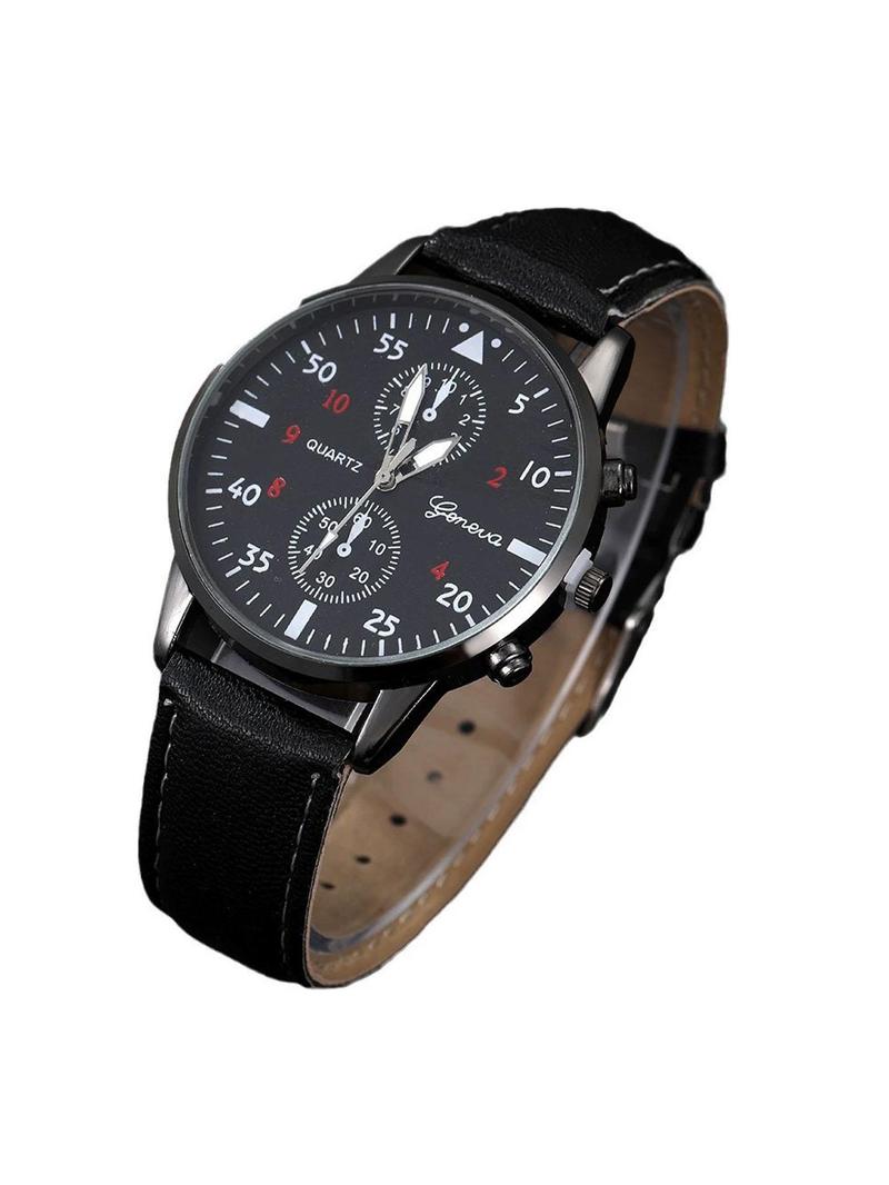Product Introduction of Men's Business Fashion Watch & Sunglasses & Wallet & Belt & Keyring Set, Fashion Watch Set for Party, Daily Clothing Decor, Trendy All-match & Exquisite Watch Set for Gift 2