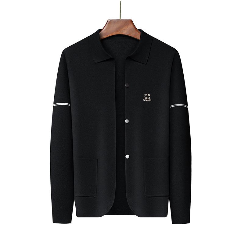 Product Introduction of Men's Knitted Jackets Autumn and Winter New High-End Embroidery Cardigan Men's Casual Loose Fashion Trendy Sweater Men's Hair Generation 39