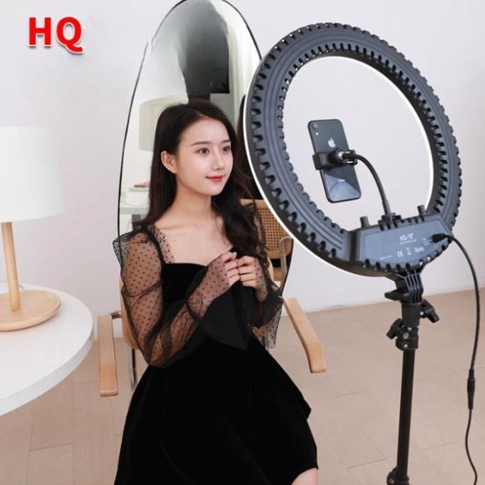 (HỎA TỐC HCM) Đèn LIVESTREAM HQ 18 45cm, Đèn Hỗ Trợ Ánh Sáng Livestream, Làm Spa, Phun Xăm, Chụp Ảnh ( BH 2 NĂM) 0