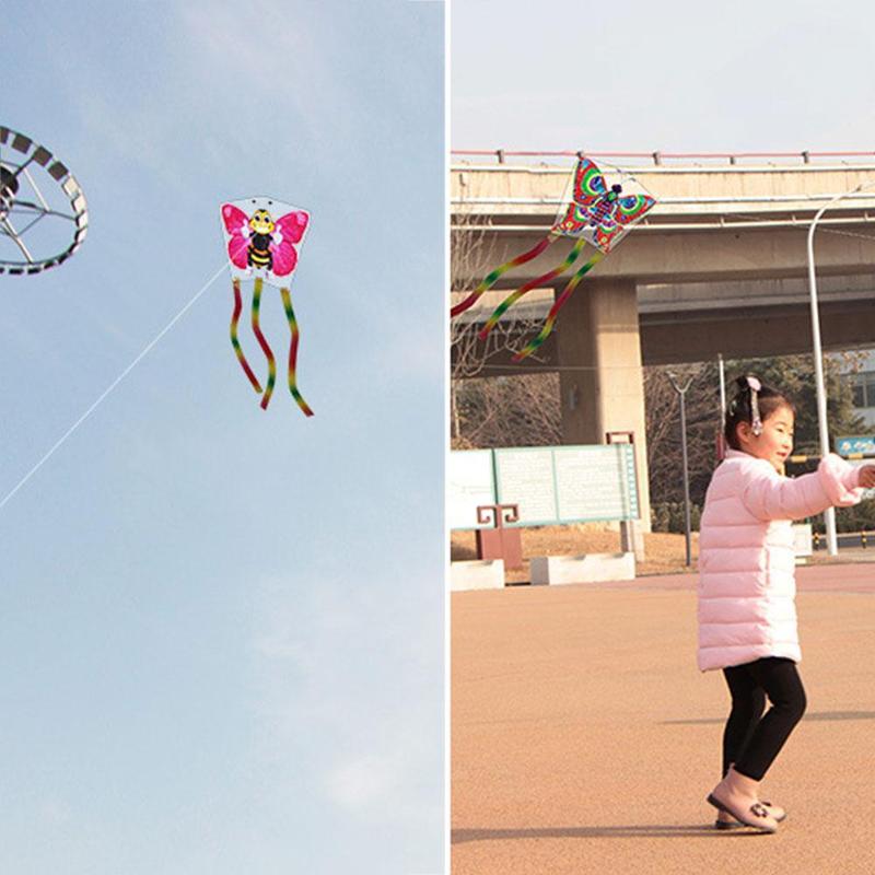 Product Introduction of Kite With Fishing Rod Dynamic Cartoon Butterfly Handheld Fishing Rod Kite With Handle Children Flying Kite Toy 17