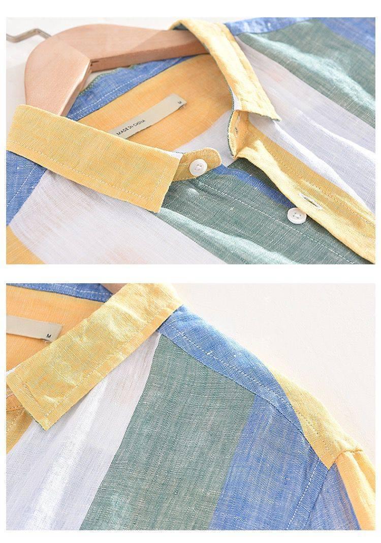 Product Introduction of Áo Sơ Mi Sọc, Dành Cho Nam Giới, Tay Áo Dài, Dáng Rộng Vừa Vặn, Ngoại Cỡ, Thời Trang Trẻ Trung, Áo Mặc Bên Ngoài, Thích Hợp Cho Mùa Xuân Và Mùa Thu, Hàng Mới Về 8