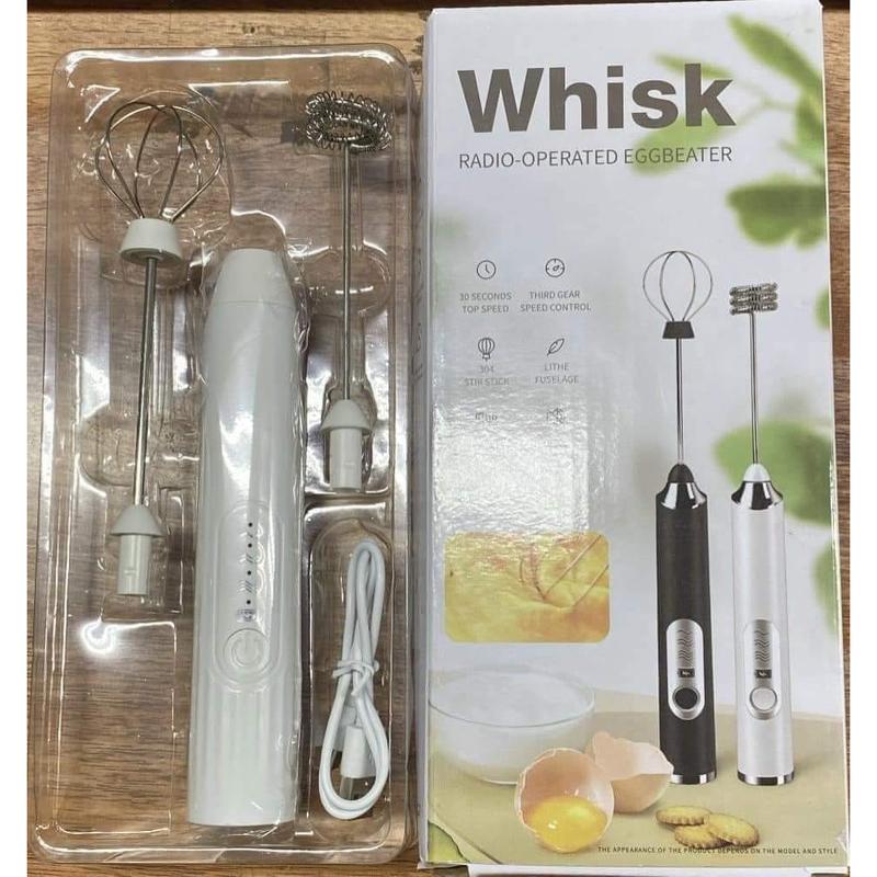  Máy Đánh Trứng Tạo Bọt Cà Phê Mini WHISK Sạc Điện 
