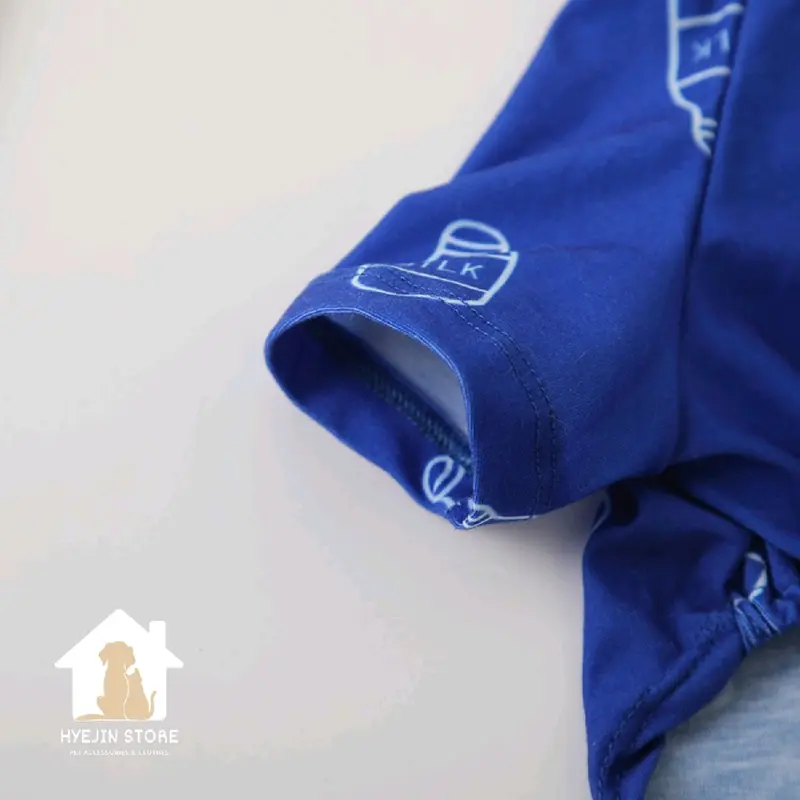 Milk Top | Baju anabul anjing kucing warna biru abu hitam 2