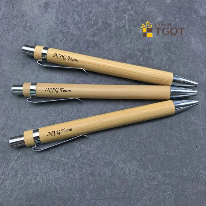 Bút gỗ tre miễn phí khắc chữ theo yêu cầu- Viết gỗ khắc tên - Quà tặng thầy cô, quà tốt nghiệp ý nghĩa - thay ngòi dễ dàng 5