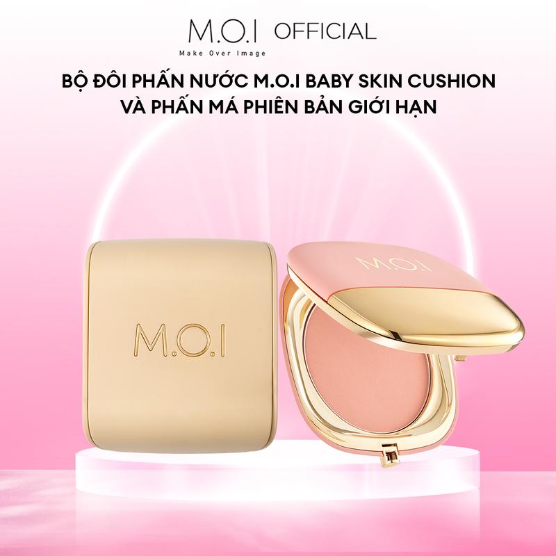 Bộ đôi phấn nước M.O.I Baby Skin Cushion và Phấn má phiên bản giới hạn