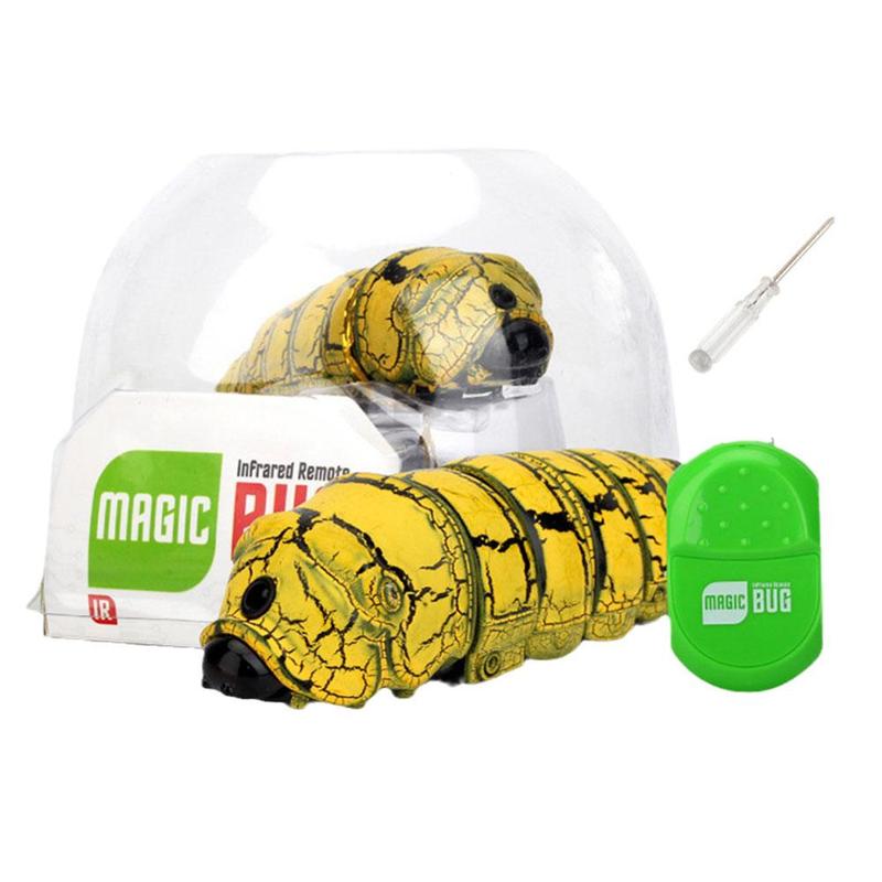 Product Introduction of New And Unique Simulation Remote Control Caterpillar Electric Trick Simulation Toy Insect J5L0 22