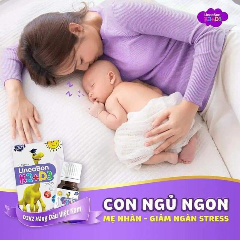 Vitamin K2D3 LineaBon bổ sung K2D3 hỗ trợ hấp thu canxi dạng giọt 10ml cho bé 1