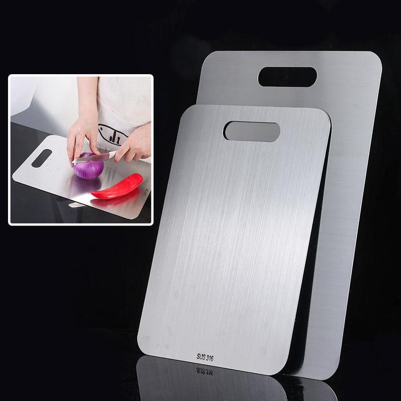 Product Introduction of Multifunctional Stainless Steel Cutting Board Anti-mold Thickened Chopping Board Cut Vegetables Meat Cooking Tools Vegetable Cutting Board Household 13