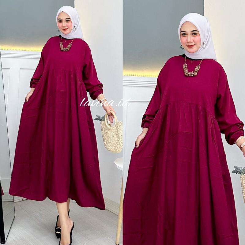 Viola Dress Basic Rayon Twill Saku Busui 0