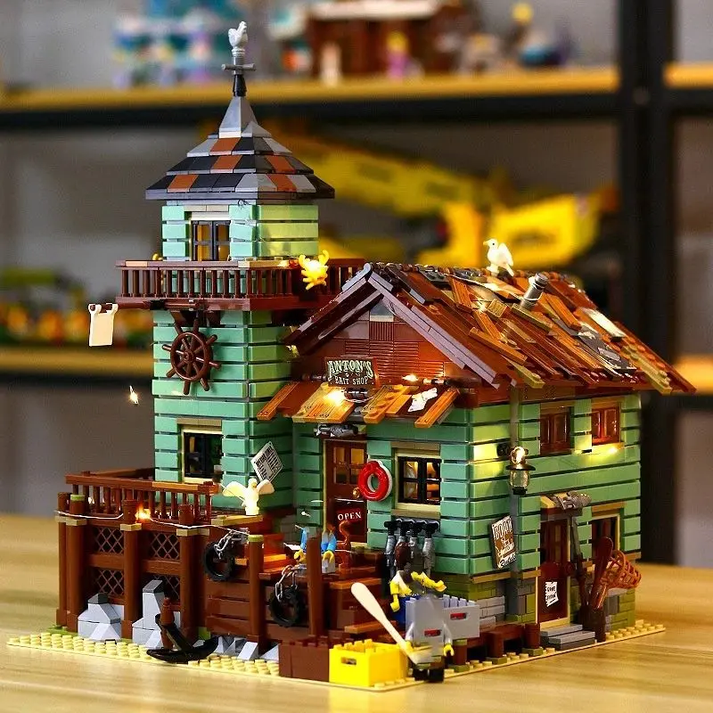 Compatible with LEGO Fisherman's Hut Building Blocks Assembly Toy ...