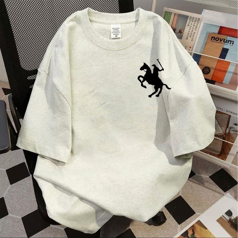 Product Introduction of 100% pure cotton fun print short sleeve unisex loose casual summer T-shirt 6