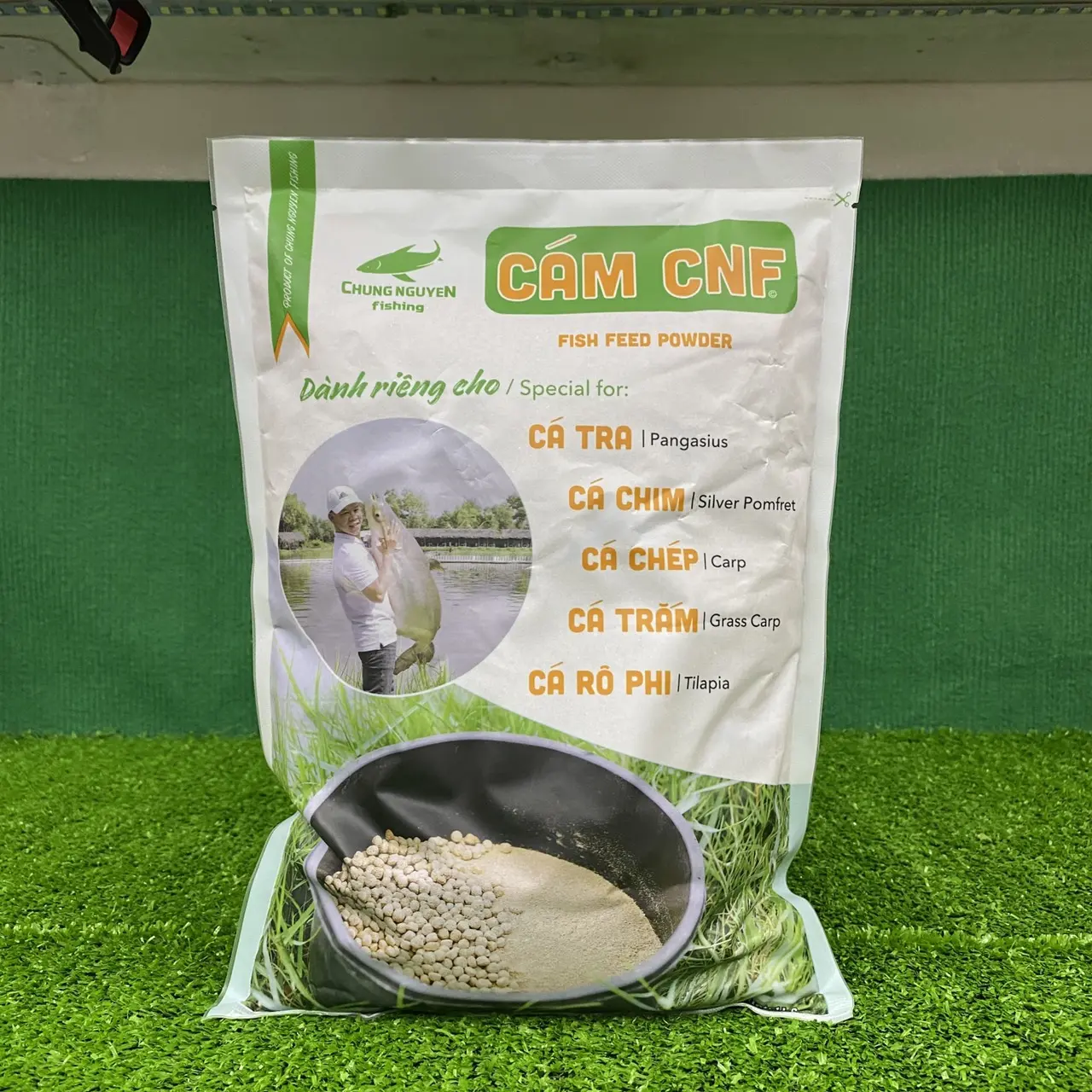 Mồi Câu Cá Chung Nguyễn Fishing, Cám CNF Gói 1kg Dùng Câu Cá Chép, Trắm, Trôi, Phi