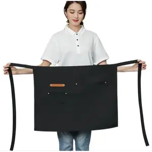 CHEEF ELITE ann mustika jaya  Apron Waiters Mini Celemek Masak Mini Apron Setengah Badan betender Apron Kitchen Pelayan Restoran Celemek Masak Barista Cafe