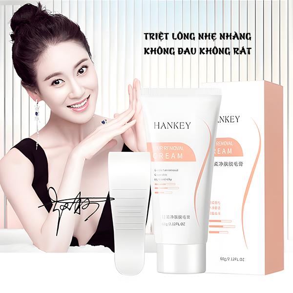 KEM TẨY LÔNG HANKEY LÀM SẠCH MỊN SE KHÍT LỖ CHÂN LÔNG BỔ SUNG DƯỠNG CHẤT GIÚP DA MỀM MỊN KEM WAX LÔNG DỄ DÀNG NHANH CHÓNG TIỆN LỢI TẨY LÔNG NÁCH TAY,CHÂN,THU GỌN LỖ CHÂN LÔNG ỨC CHẾ MỌC LÔNG,AN TOÀN DỊU NHẸ LÀNH TÍNH