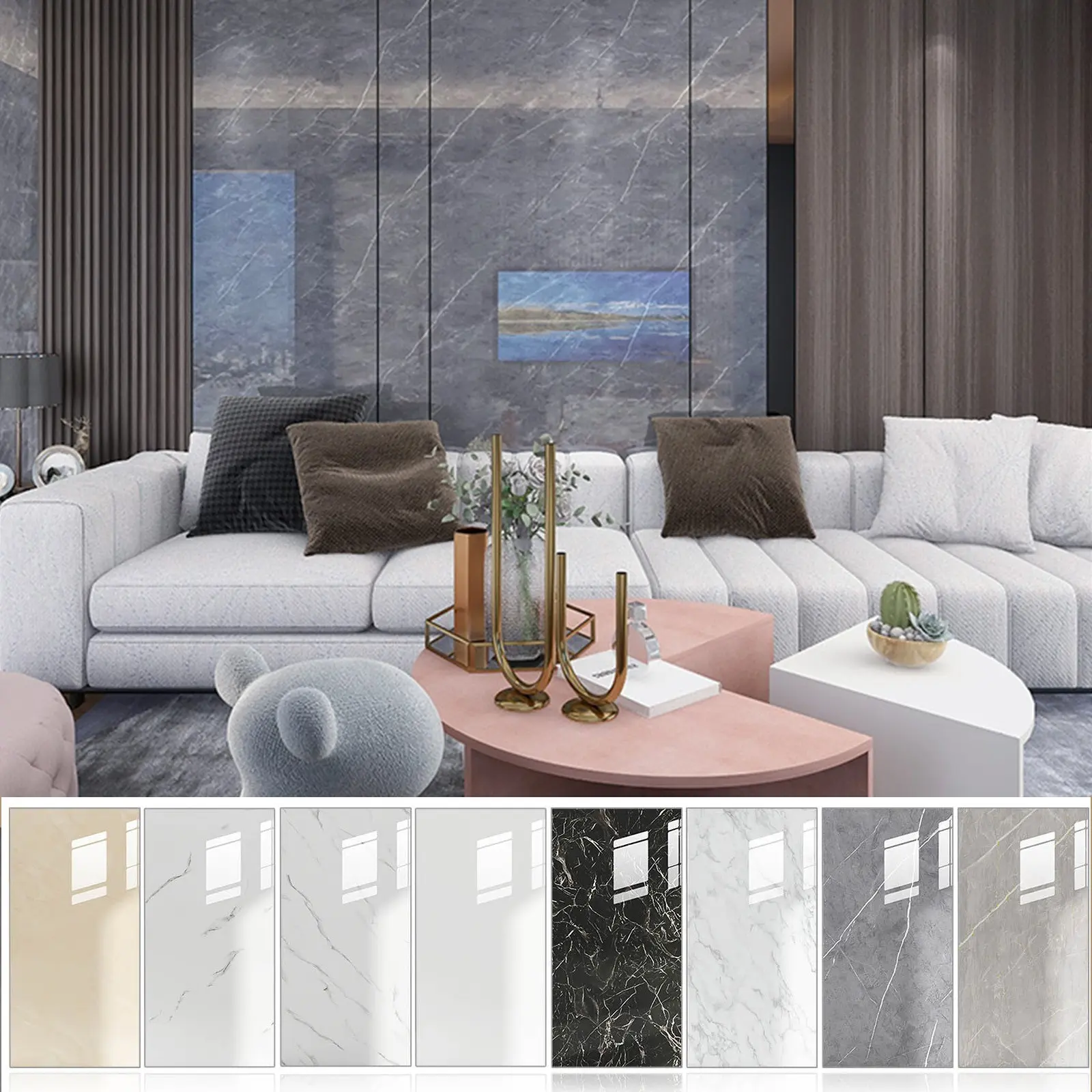 Imitation Tile Peel And Stick Wall Decorative Panel (30*60CM) TK491
