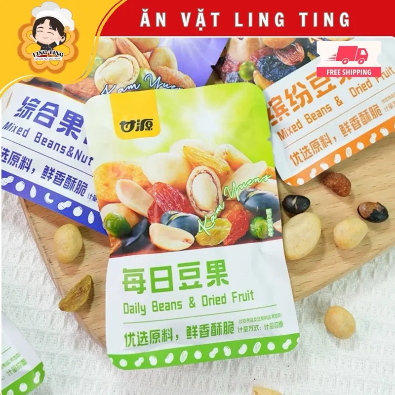 [A8]Hạt Mix Dinh Dưỡng Peanut Sấy [NGÀY IN TRÊN BAO BÌ LÀ NSX] Ăn Vặt kam  yuen 0