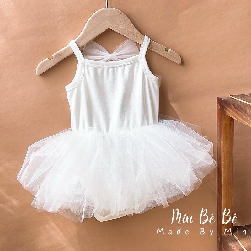 Suit ballet, body váy ren chất liệu Cotton Hàn cho bé gái (5-13kg) 3