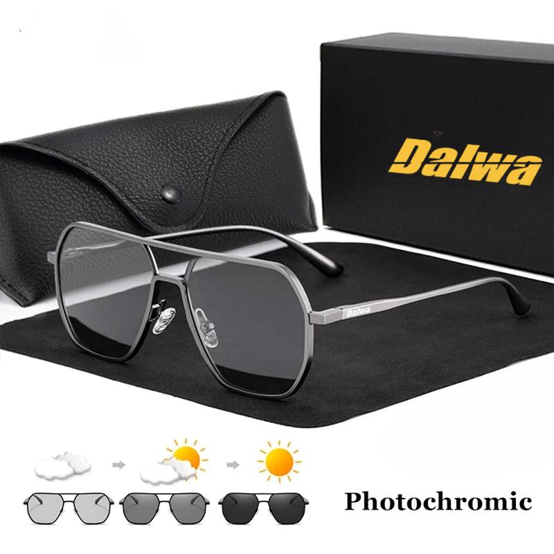 Kính Râm Lái Xe Phân Cực Đổi Màu, Dalwa, Dành Cho Nam Giới, Linh Hoạt, Thích Hợp Để Đi Bộ Đường Dài Và Câu Cá, Kính Chống Nắng Cổ Điển, Bảo Vệ UV400, Chất Liệu Tên Lửa, Kính Mắt Thể Thao Ngoài Trời