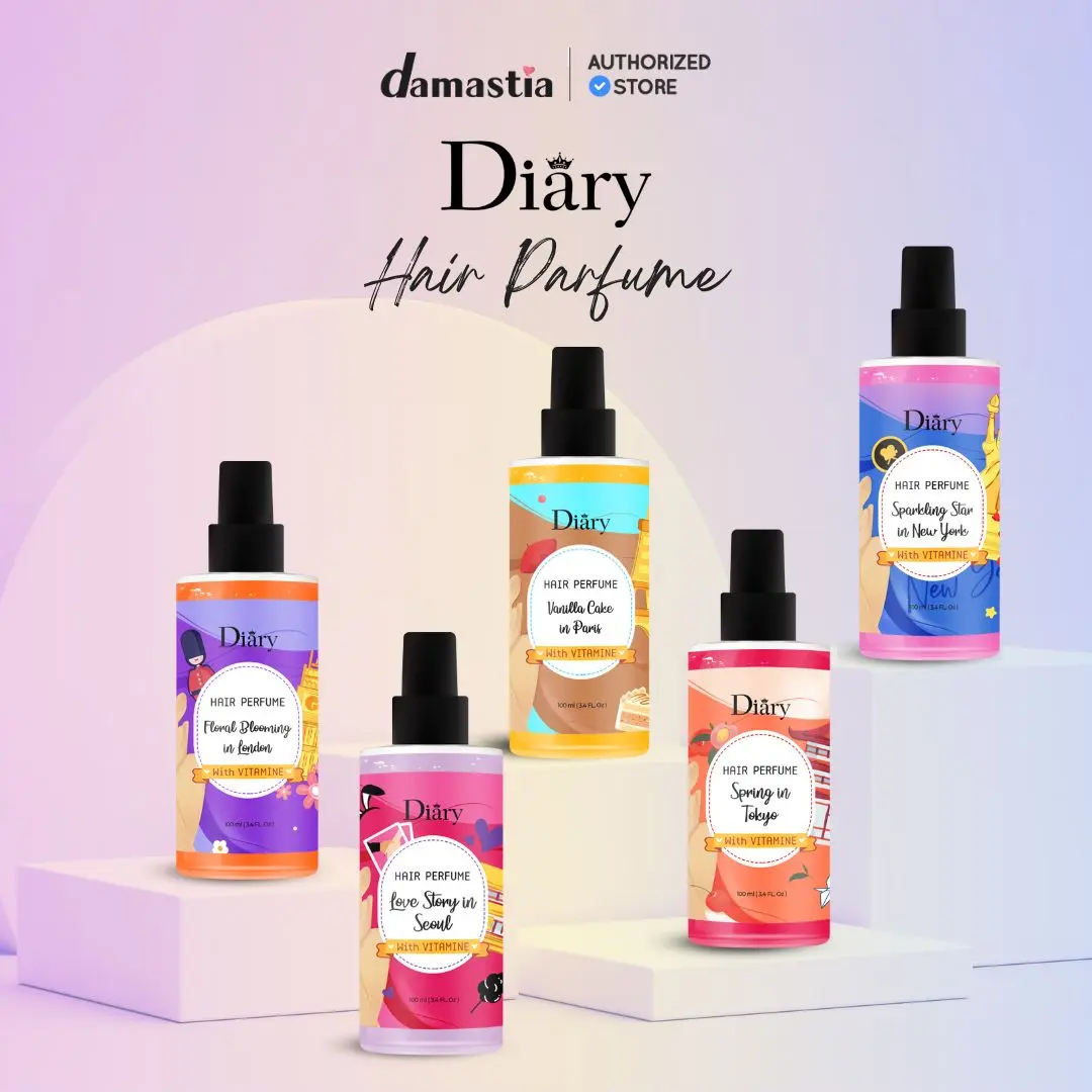 Diary Hair Perfume With Vitamin E - Parfume Rambut Wangi Tahan Lama Hair Mist Panthenol