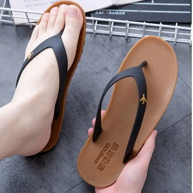 Dép Cao Su, Dép Xỏ Ngón Nam Thời Trang Và Có Thể Đeo Được, Dép Đi Trong Nhà, Chống Trượt, Khử Mùi, Được Làm Bằng Cao Su Tại Việt Nam 2